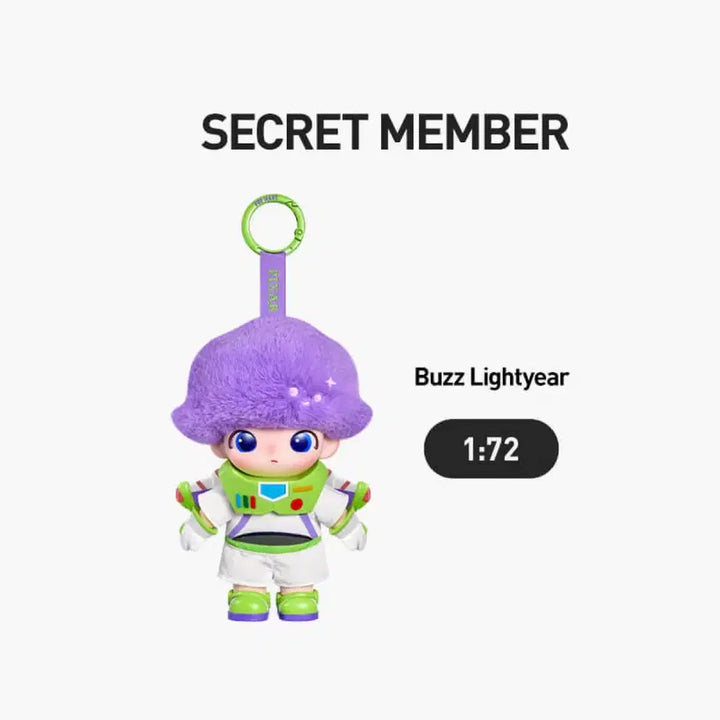 [BUNJANG] Pop Mart Dimoo World x Pixar Collection Buzz Lightyear Secret Edition Plush Keychain / 정품 새상품)팝마트 디무 월드 x 픽사 인형 키링 시크릿 버즈