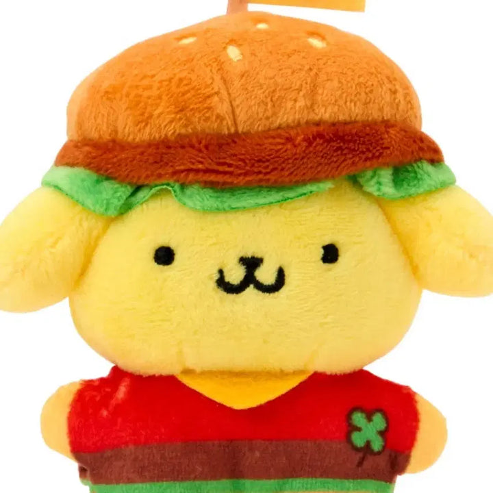 [BUNJANG] Sanrio Pompompurin Hamburger Mascot Charm / 산리오 신상 폼폼푸린 햄버거 마스코트
