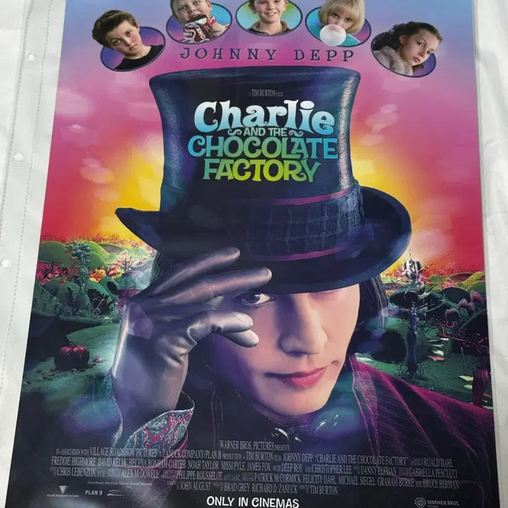 [BUNJANG] Charlie and the Chocolate Factory A3 Movie Poster / [박스포장] 찰리와 초콜릿 공장 포스터 A3 영화 CGV UFO 워너브라더스 기획전
