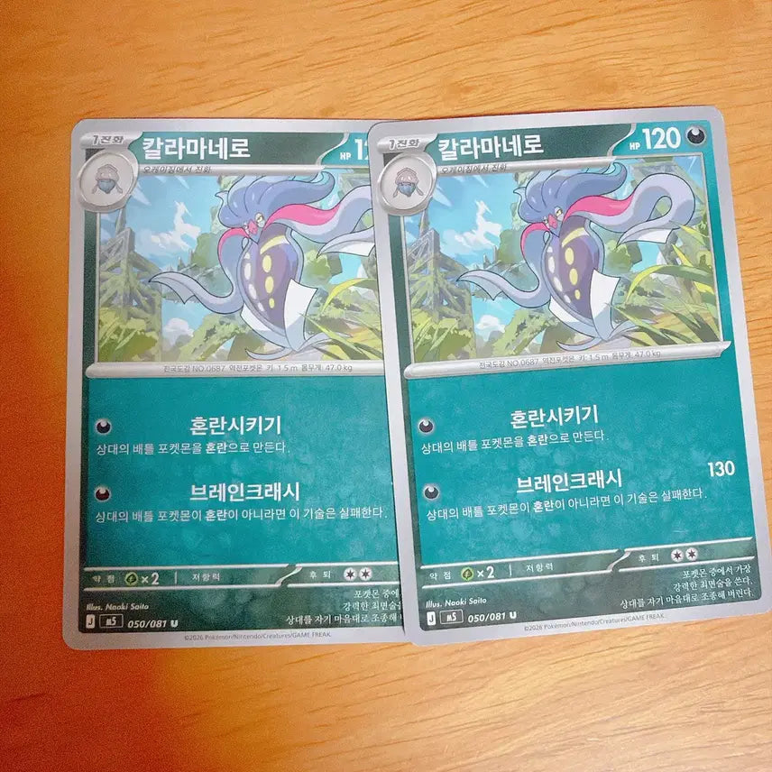 [BUNJANG] Pokemon Card Calamareo / 포켓몬 카드 칼라마네로