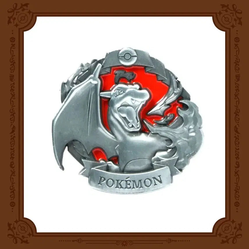 [BUNJANG] Pokemon Eternal Antique Metal Pin Badge Charizard / 포켓몬 ETERNAL ANTIQUE METAL 핀뱃지 리자몽