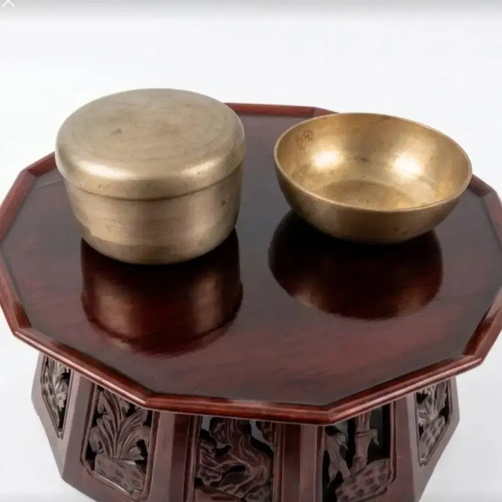 [BUNJANG] Antique Korean Brass Bowls (2-Piece Set) / 옛날 방짜 황동놋그릇 2점  옛날 전통 놋그릇 2점세트입니다.