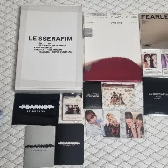 [BUNJANG] LE SSERAFIM Unforgiven Album Bundle / 사진 속 르세라핌 앨범 전부 팝니다