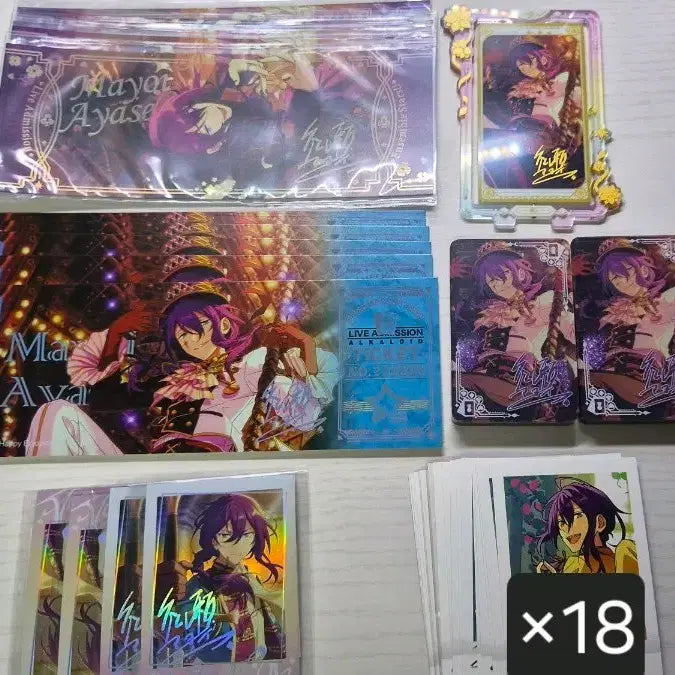 [BUNJANG] Ensemble Stars! Ayase Mayoi Goods Bundle Set: Pashacolle, Yuusakoro, Live Ticket / 앙스타 굿즈 세트 파샤코레 유사코롯타 라이브티켓 아야세 마요이