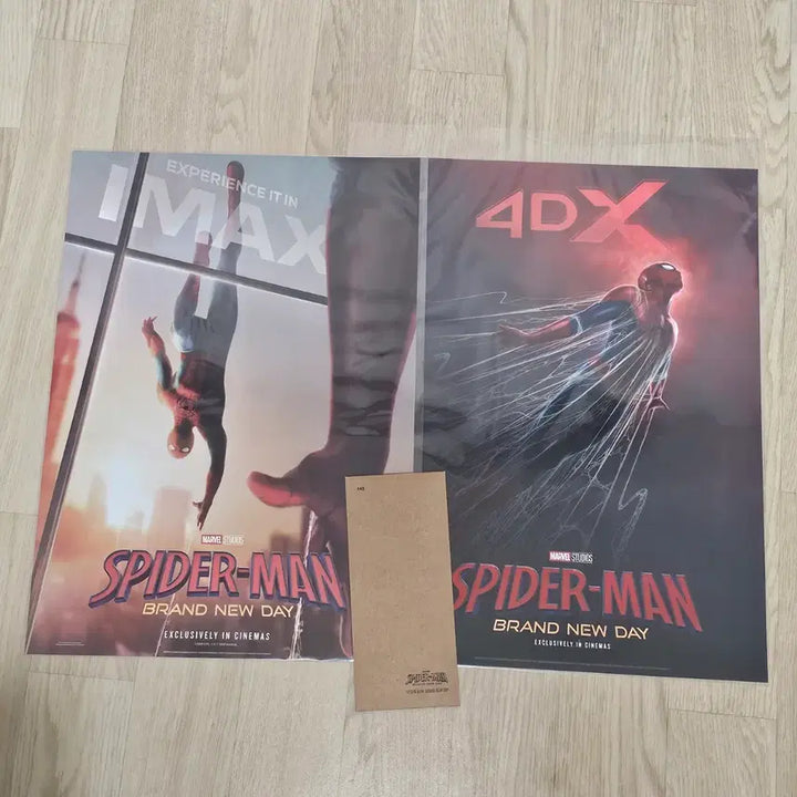 [BUNJANG] Spider-Man: Brand New Day TTT, IMAX, and 4DX Posters Bundle Set / [3종일괄] 스파이더맨 브랜드 뉴 데이 TTT 아이맥스 4DX 포스터 IMAX
