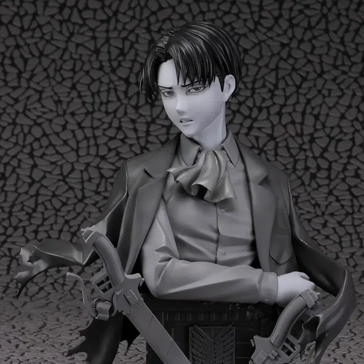 [BUNJANG] FOTS JAPAN Attack on Titan Levi Bust (Gray Ver.) 1/3 Scale Figure / (정크품) 진격의거인 리바이 흉상 1/3 [FOTS JAPAN] (그레이)