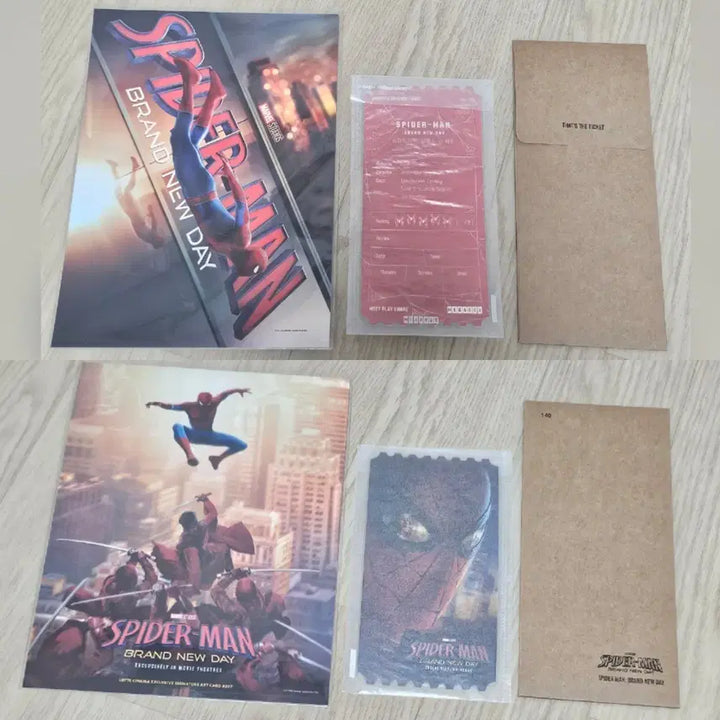 [BUNJANG] Spider-Man: Into the Spider-Verse Original Ticket Set Type A, TTT, Signature Art Card Bundle / [3종일괄] 스파이더맨 브랜드 뉴 데이 오리지널티켓 오티 A타입 TTT 아트카드