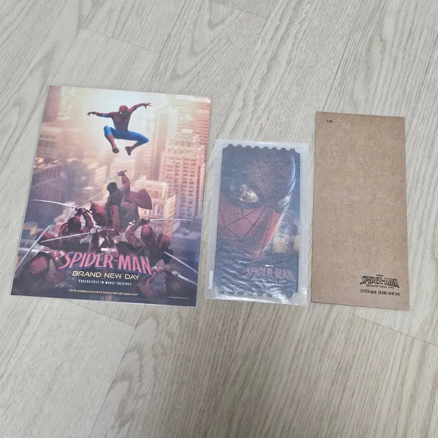 [BUNJANG] Spider-Man: Into the Spider-Verse Original Ticket Set Type A, TTT, Signature Art Card Bundle / [3종일괄] 스파이더맨 브랜드 뉴 데이 오리지널티켓 오티 A타입 TTT 아트카드