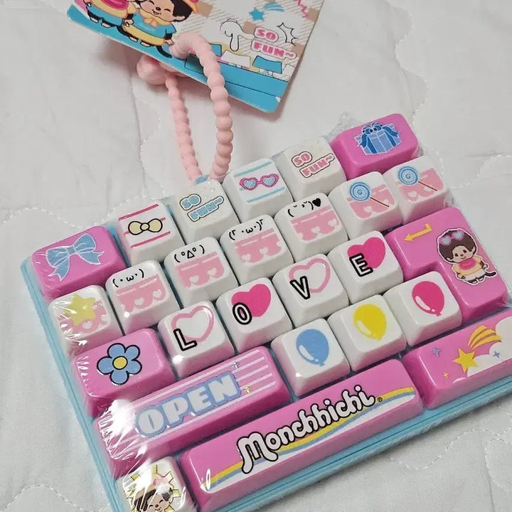 [BUNJANG] Monchhichi Giant Keycap Pink / 몬치치 대왕 키캡 핑크 미개봉 새거