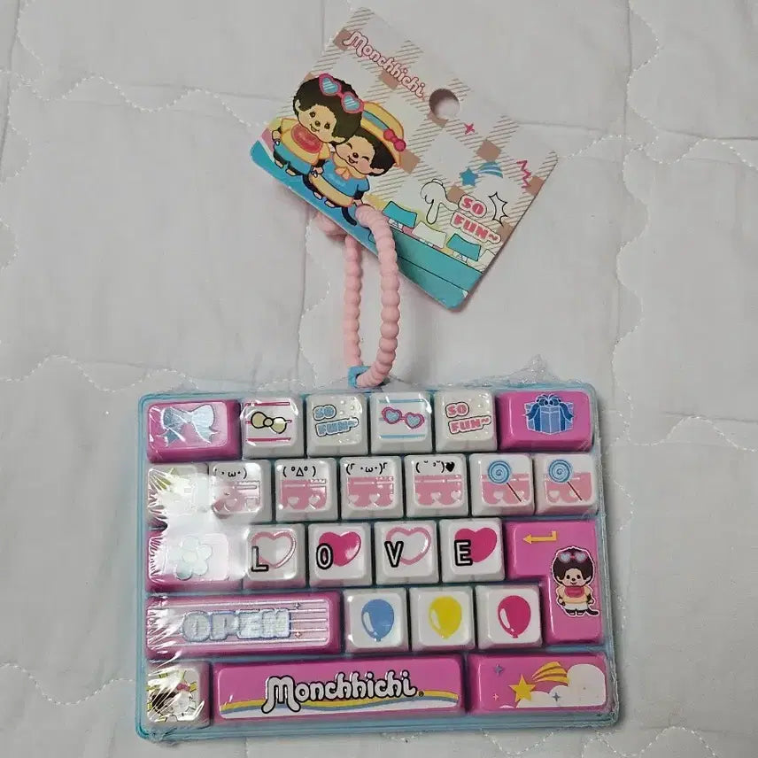 [BUNJANG] Monchhichi Giant Keycap Pink / 몬치치 대왕 키캡 핑크 미개봉 새거