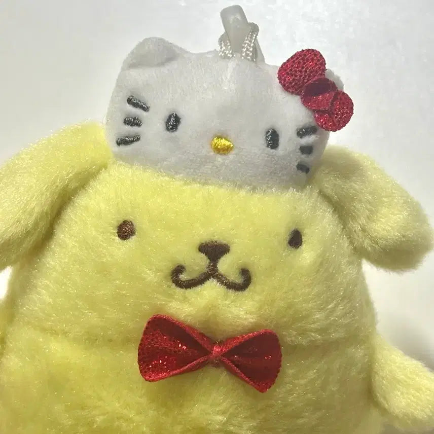 [BUNJANG] Hello Kitty 50th Anniversary Pompompurin Hat Plush / 키티 50주년 폼폼푸린 모자 인형