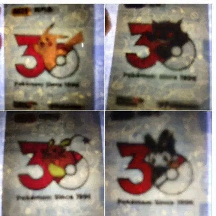 [BUNJANG] Pokemon Stickers 30th Anniversary Logo Sticker / 포켓몬띠부씰 1개 선택 30주년로고띠부씰 30주년띠부씰