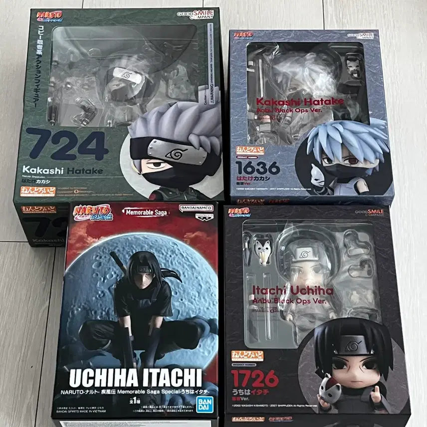 [BUNJANG] Nendoroid Kakashi Itachi Memorables Bundle Set / 암부 카카시 이타치 넨도로이드 메모러블 일괄