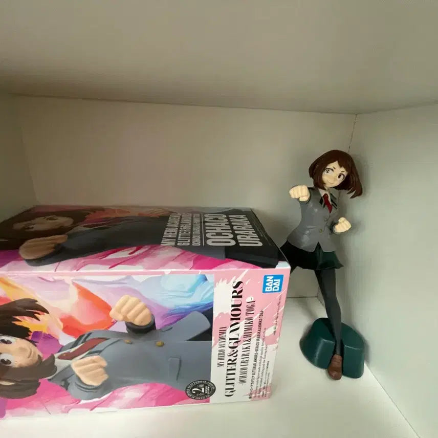 [BUNJANG] Ochaco Uraraka Figure with Mini Acrylic Stand and Izuku Midoriya Keychain / 오챠코피규어판매합니다!(설명봐주세요)