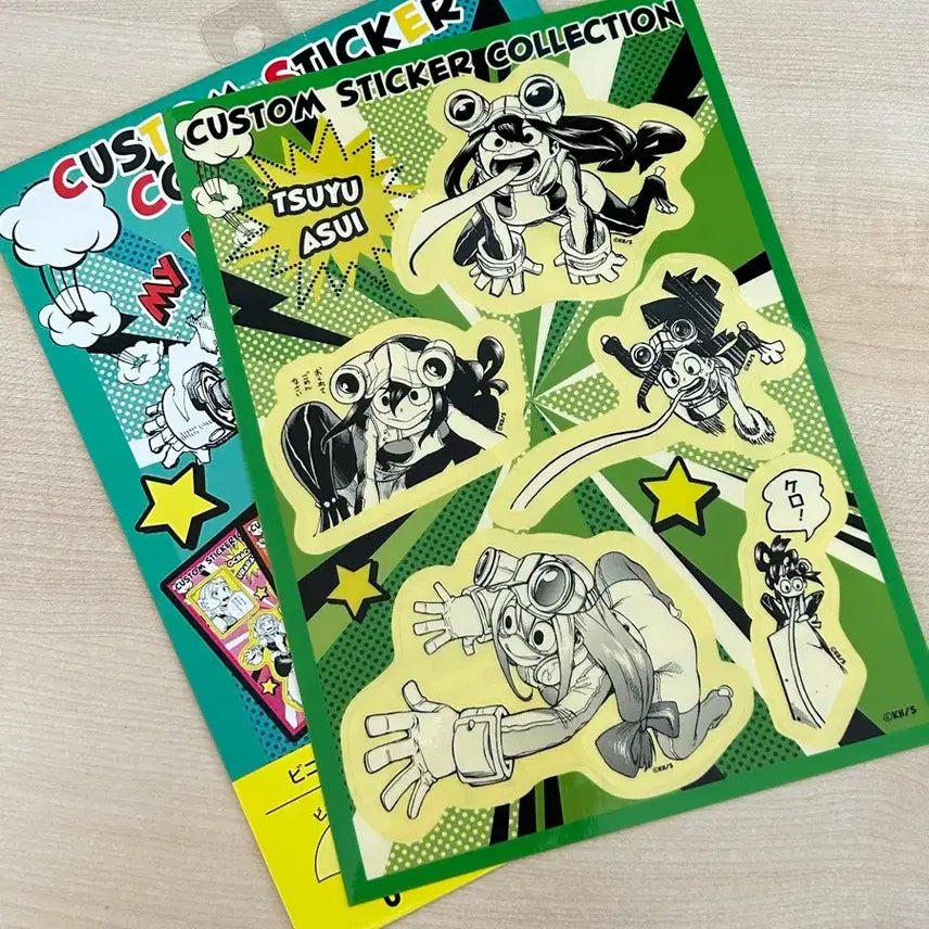[BUNJANG] My Hero Academia Jump Shop Original Art Custom Sticker Tsuyu Asui / 히로아카 나히아 점프샵 원화 커스텀 스티커 아스이 츠유