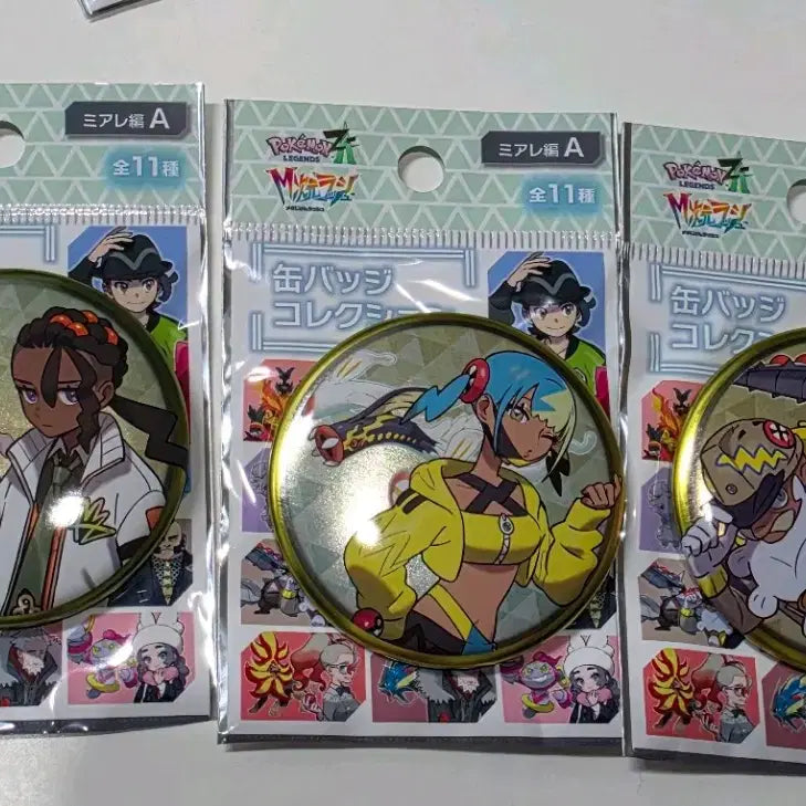 [BUNJANG] Pokemon Electronic Can Badge Set: Ino Canary, Tarragon / 포켓몬 레전자 za 캔뱃지 판매 이노 카나리 타라곤