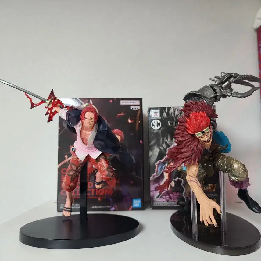 [BUNJANG] One Piece Shanks &amp; Kid Figure Bundle / 원피스 샹크스, 키드 피규어 일괄로 팔아요.