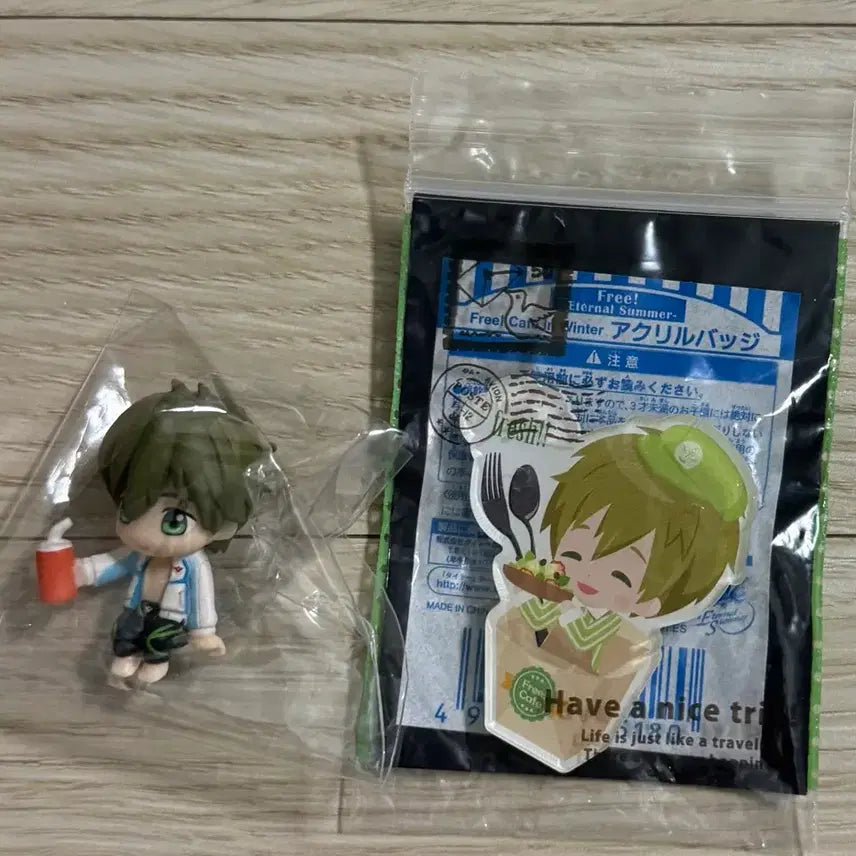 [BUNJANG] Free! Makoto Mini Figure Acrylic Badge Bundle Set / 프리! free! 마코토 미니 피규어 아크릴 뱃지 일괄 양도 고전