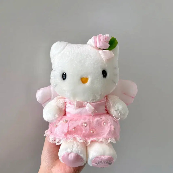 [BUNJANG] Denpo Classic Angel Kitty Doll Pink Rose Fairy / 고전 엔젤 키티 인형 DENPO 핑크 로즈 요정 천사 키티