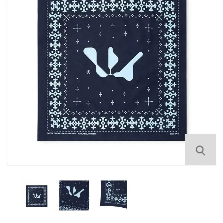 [BUNJANG] WOODZ Cho Seung Youn OOTART Bandana Navy / woodz 우즈 조승연 오오타트 ootart 반다나 네이비