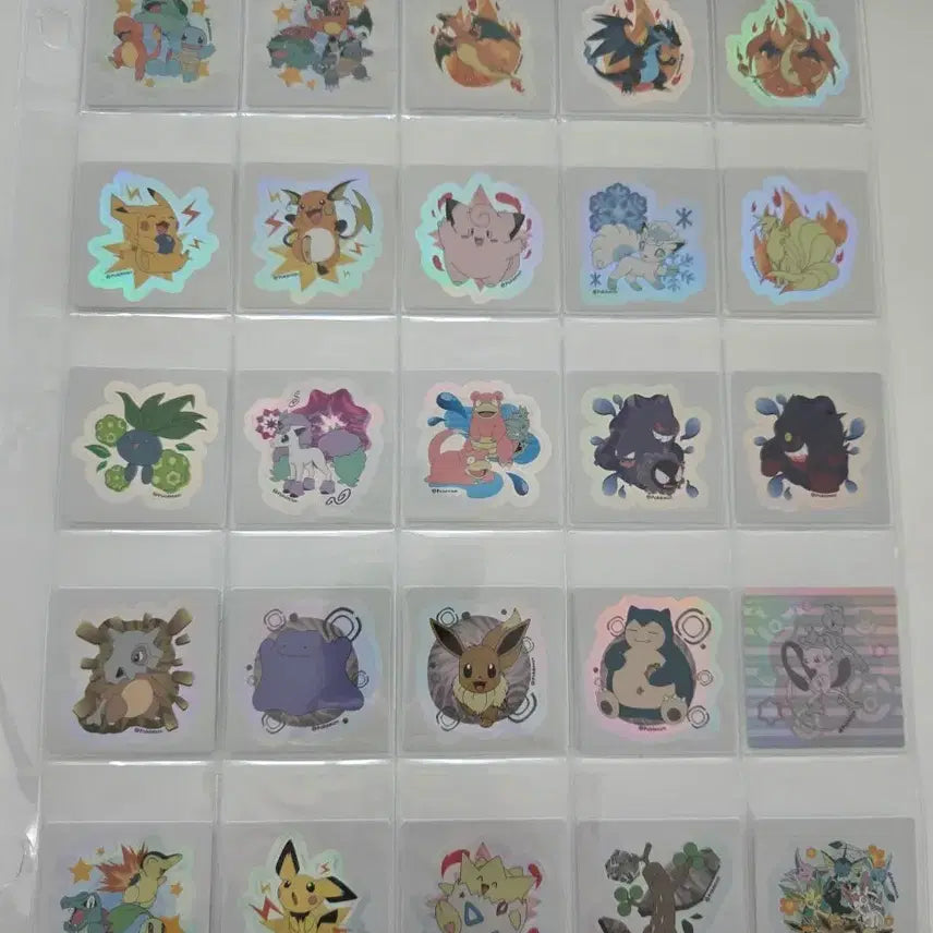 [BUNJANG] Pokemon Stickers 50 Types Full Set / 토이저러스 포켓몬 스티커 50종 전종 팝니다.