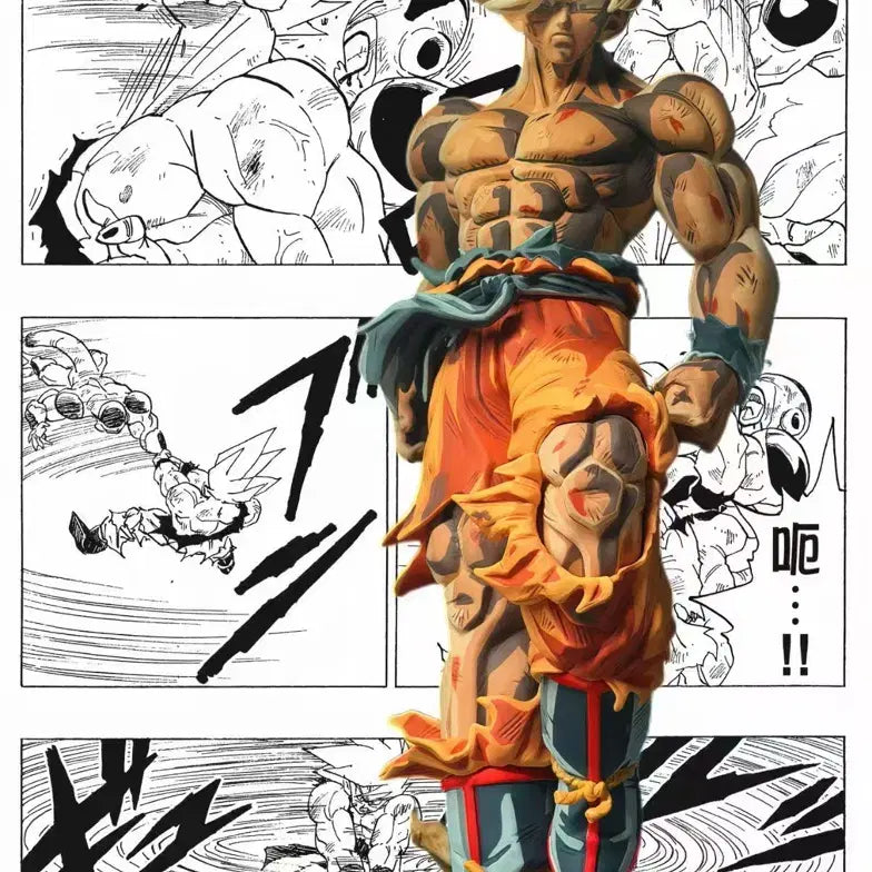 [BUNJANG] Dragon Ball Repainted Super Saiyan Goku Figure / 드래곤볼 리페인트 손오공 슈퍼사이야진  피규어