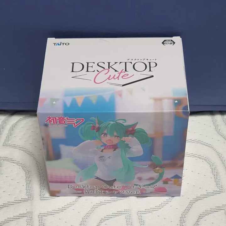 [BUNJANG] Taito Desktop Cute Miku Cat Ear T-shirt Ver. Figure / [정품] 타이토 데스크탑큐트 미쿠 고양이귀 티셔츠 Ver.