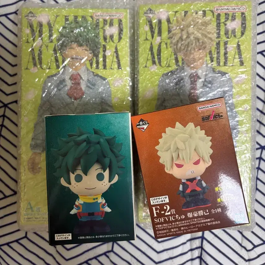 [BUNJANG] My Hero Academia Izuku Midoriya Katsuki Bakugo Soft Vinyl Figure Set / (택포23)나히아 이어지는마음 미도리야 바쿠고 소프비세트 팝니다