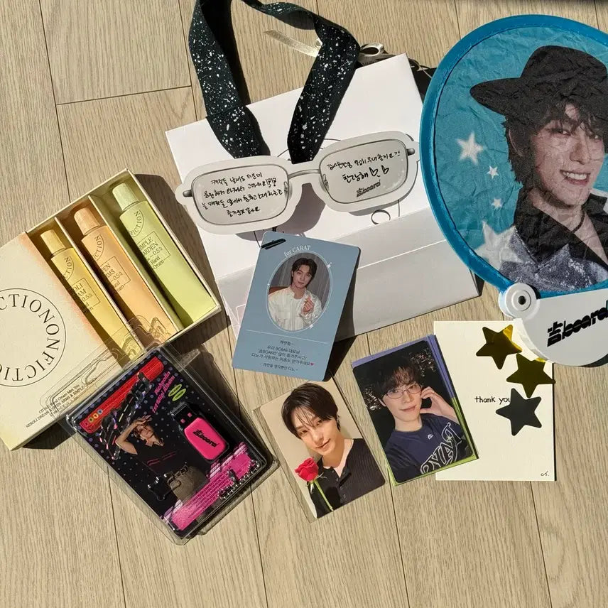 [BUNJANG] SEVENTEEN Dino Studio Ghibli Fan Event Set + Beautiful Goodbye Star Confetti / 세븐틴 디노 피철인 공방 세트 +  카운트라이브 포카 + USB 앨범 + 아름다운 이별은 없다 별 컨페티