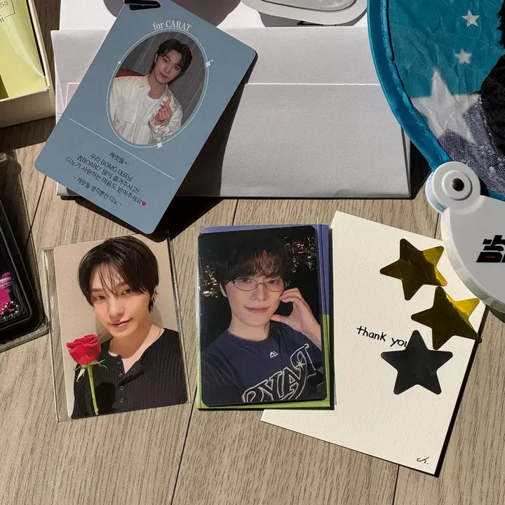 [BUNJANG] SEVENTEEN Dino Studio Ghibli Fan Event Set + Beautiful Goodbye Star Confetti / 세븐틴 디노 피철인 공방 세트 +  카운트라이브 포카 + USB 앨범 + 아름다운 이별은 없다 별 컨페티