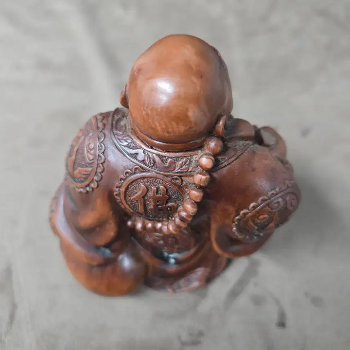 [BUNJANG] Wooden Budai Statue Interior Decor Object / 원목 포대화상 조각상 / 인테리어 소품 오브제
