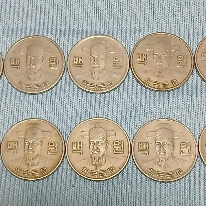 [BUNJANG] 1972 100 Won Coins (Bundle of 10) / 1972년 100원 동전 10개 일괄