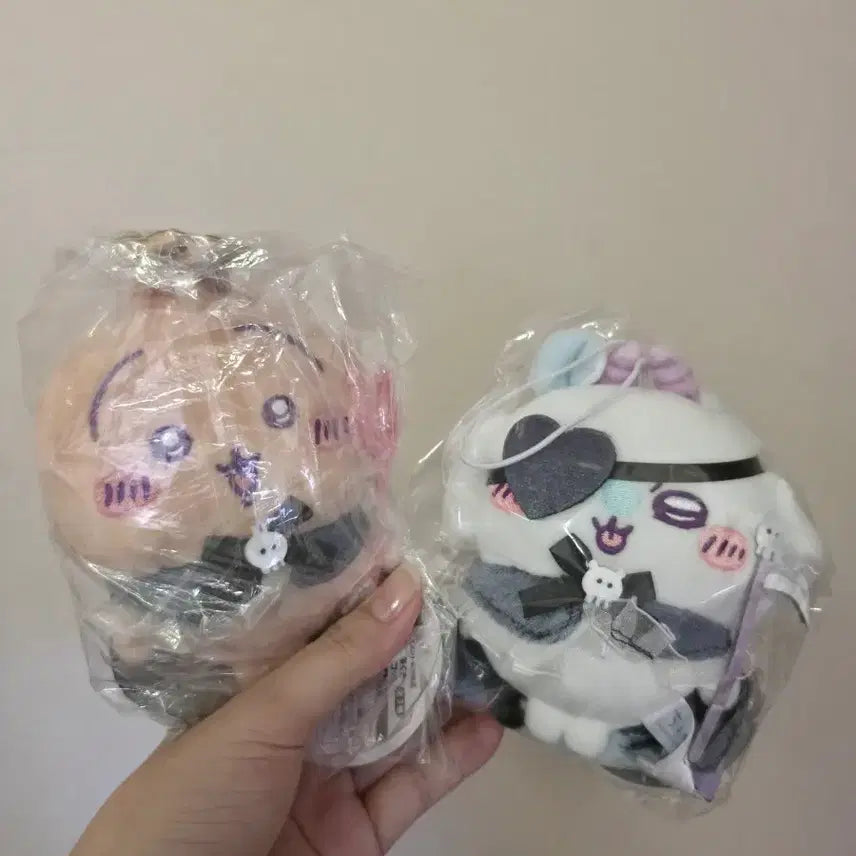 [BUNJANG] Devil Usagi &amp; Devil Momonga Mascot Plush Set / 악마 우사기 &amp; 악마 모몽가 마스코트 인형 세트 (택포4)
