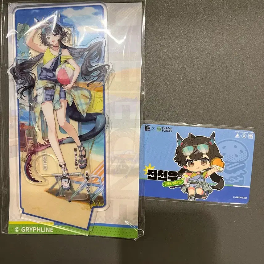 [BUNJANG] Endfield Frank Burger Jincheonwoo Acrylic Stand Photocard Bundle Set / 엔드필드 프랭크버거 진천우 아크릴 스탠드 포카 쿠폰 일괄