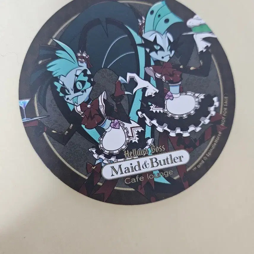[BUNJANG] Helluva Boss Cafe Paper Coaster Glitch Glam / 헬루바 보스 카페 종이 코스터 글리치 글램