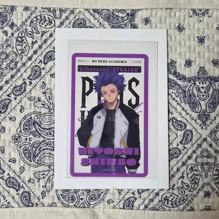 [BUNJANG] My Hero Academia Hitoshi Shinso Sukajan Photocard / 히로아카 나히아 나의히어로아카데미아 신소 히토시 스카잔 포카 굿즈 지류