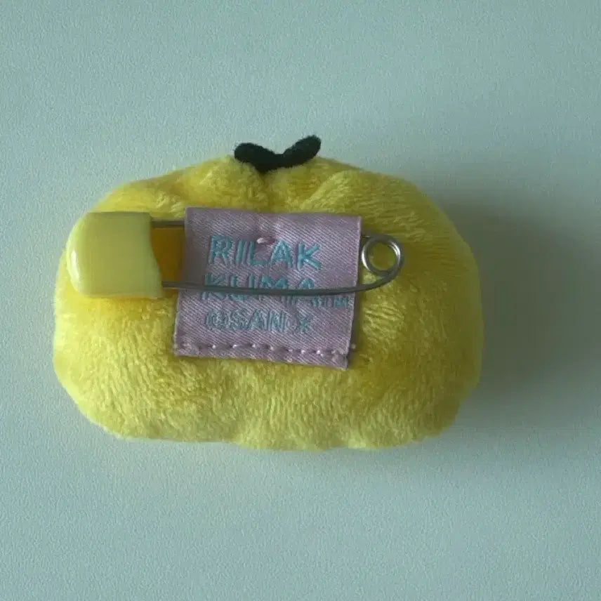 [BUNJANG] San-X Rilakkuma Emoji Face Mascot Plush Badge - Kiiroitori / 산엑스 리락쿠마 이모지 얼굴 마스코트 인형 뱃지 - 키이로이토리