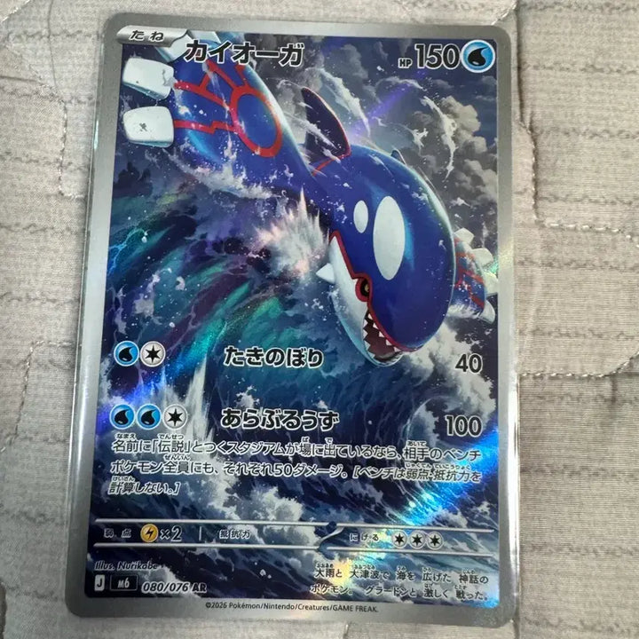 [BUNJANG] Pokemon Card Groudon AR Japanese / 포켓몬카드 가이오가ar 일판