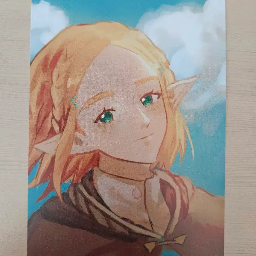 [BUNJANG] Zelda Princess Illustration Postcard (Unofficial Goods) / 젤다의 전설 젤다 공주 일러스트 엽서 (비공식 굿즈)