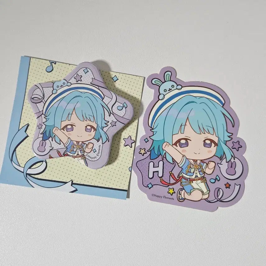 [BUNJANG] Ensemble Stars! Hajime Yuki Festival Can Badge &amp; Sticker Set / 앙스타 하지메 감사제 캔뱃지 뱃지 스티커 세트