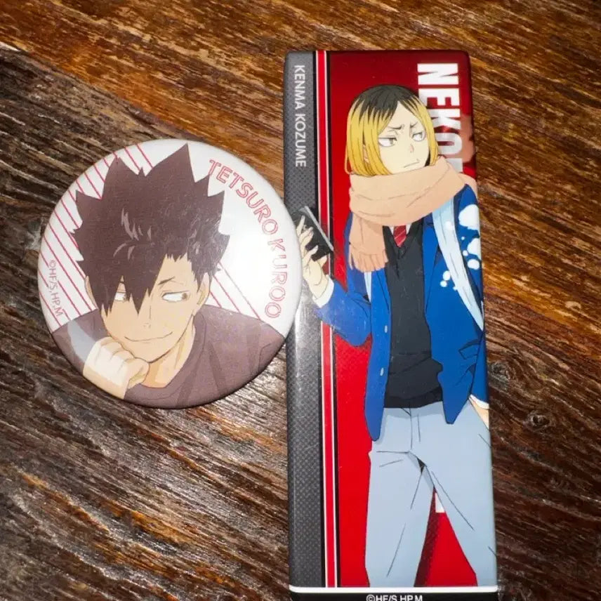 [BUNJANG] Haikyuu!! Kuroo Tetsurou &amp; Kozume Kenma Badge Bundle Set / 하이큐 쿠로오 켄마 뱃지 캔뱃지 일괄