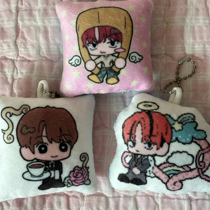 [BUNJANG] &amp;TEAM Eijun Nicholas Cushion Keyring Bundle Set / 앤팀 의주 니콜라스 쿠션키링 3종 일괄