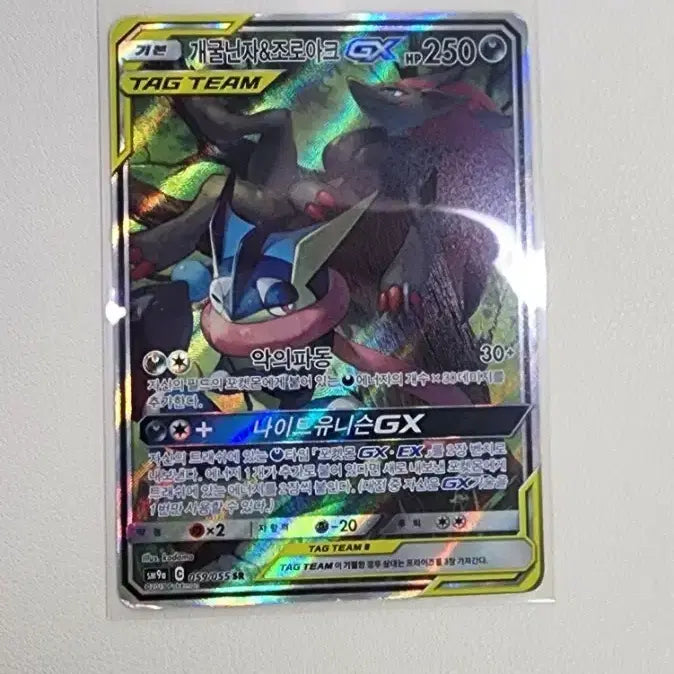[BUNJANG] Greninja &amp; Zoroark GX Tag Team Special Illustration Rare / 개굴닌자&amp;조로아크 GX 태그팀 특일SR