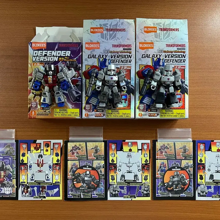 [BUNJANG] Blocky Transformers Defender Special Megatron &amp; Starscream 3-Figure Bundle Set / 블로키 트랜스포머 디펜더 스페셜 메가트론, 스타스크림 3종 일괄