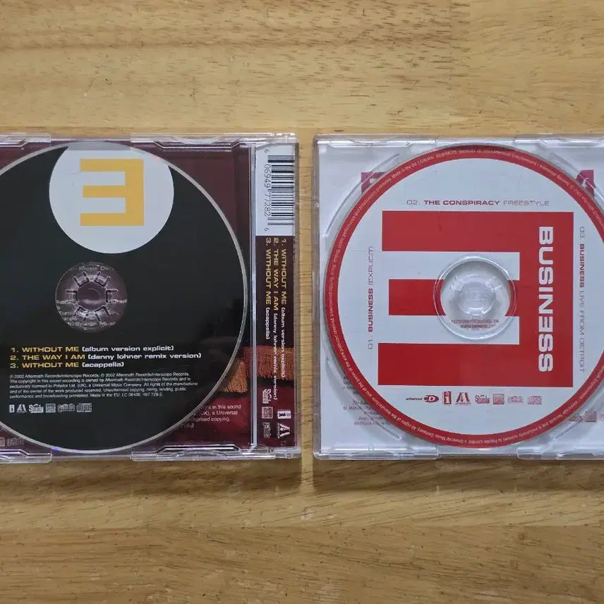 [BUNJANG] Eminem "Without Me" &amp; "Business" Single CDs / CD 음반 EMINEM 에미넴 싱글 2장