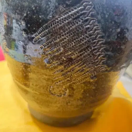 [BUNJANG] Silla Dynasty Inspired Stamped Pattern Decorative Vase (Reproduction) / 신라토기 양식 인화문 장식병 (재연품)