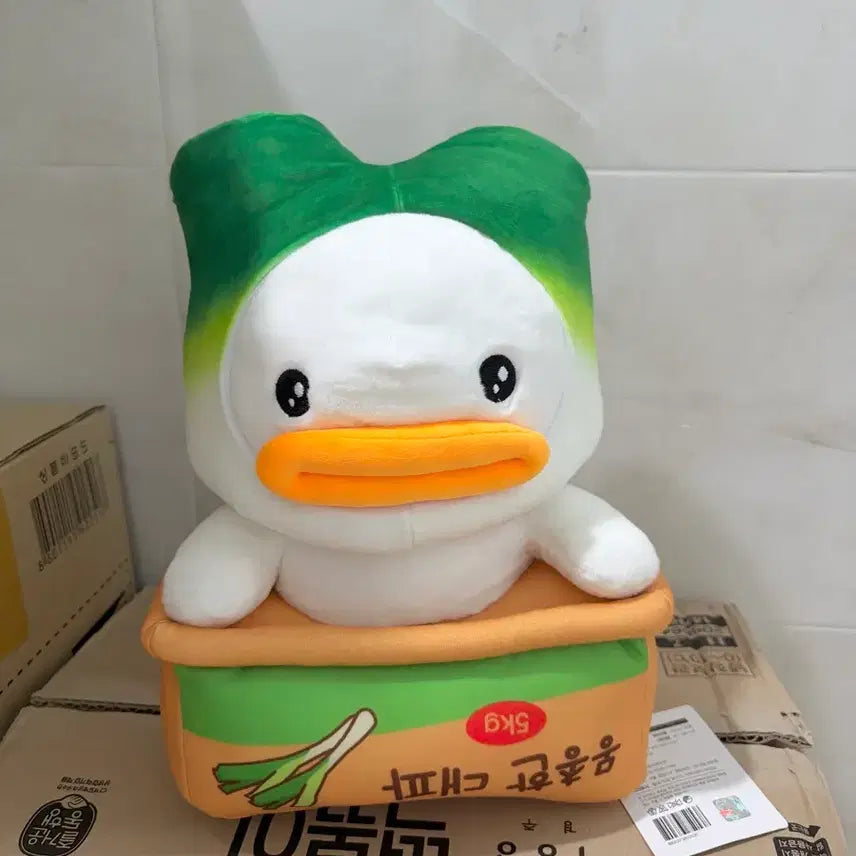 [BUNJANG] Stupid Duck Farm Leek Medium Plush 27cm / 새상품)멍총한 오리 농장 대파 중형 인형 27cm