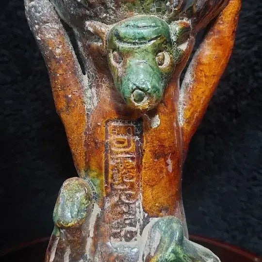 [BUNJANG] Tang Sancai "Shoushu" Ceramic Oil Lamp / 당삼채  서수 등잔 유등