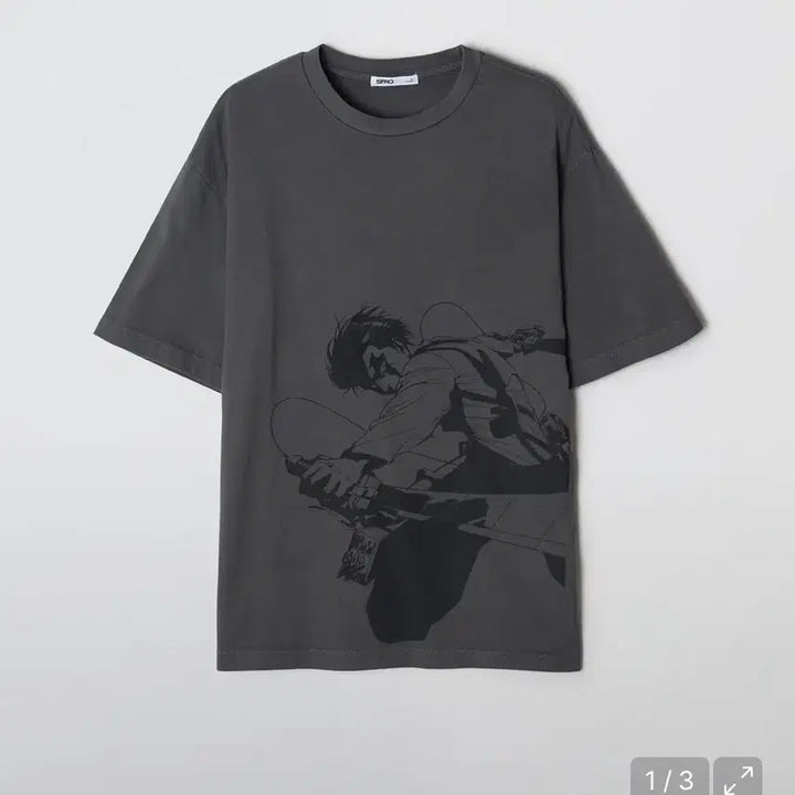 [BUNJANG] Attack on Titan x SPAO Levi T-Shirt Size S / 진격의거인 스파오 리바이 반팔 s사이즈