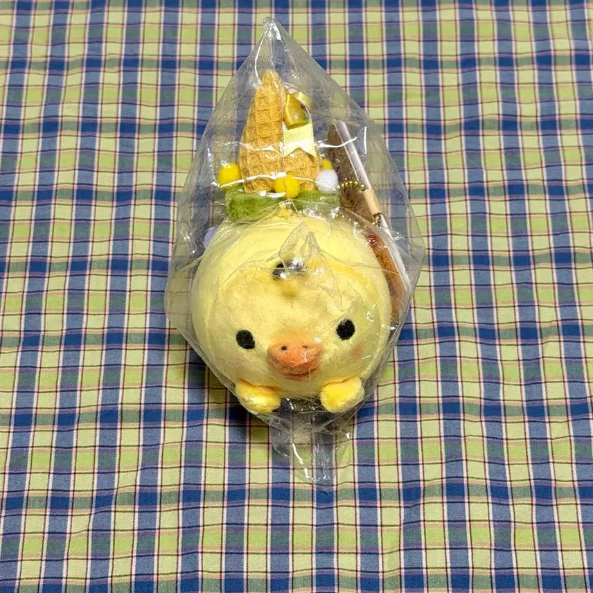 [BUNJANG] Rilakkuma Cold Stone Collaboration Kiiroitori Keyring Doll / 리락쿠마 콜드스톤 콜라보 키이로이토리 키링 인형